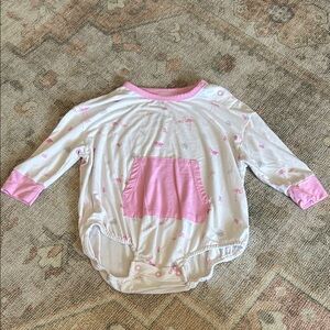 Pink Flamingo Kids One Piece